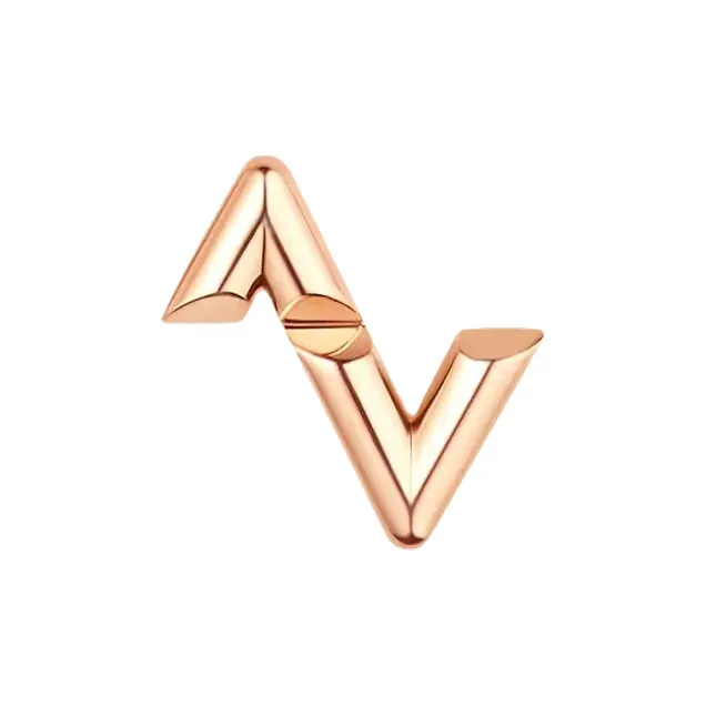 LOUIS VUITTON Lv Volt Upside Down Stud Pink Gold   Per Unit-0