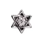 Six-Pointed Star Stud Earrings, Single