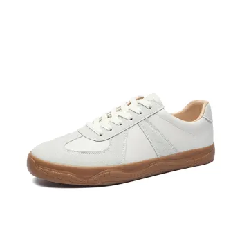 KAISER German Army Trainers Campus Style Skateboard Shoes Unisex Beige Gray
