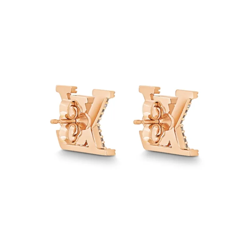 LOUIS VUITTON Metal Stud Earrings Women's-1