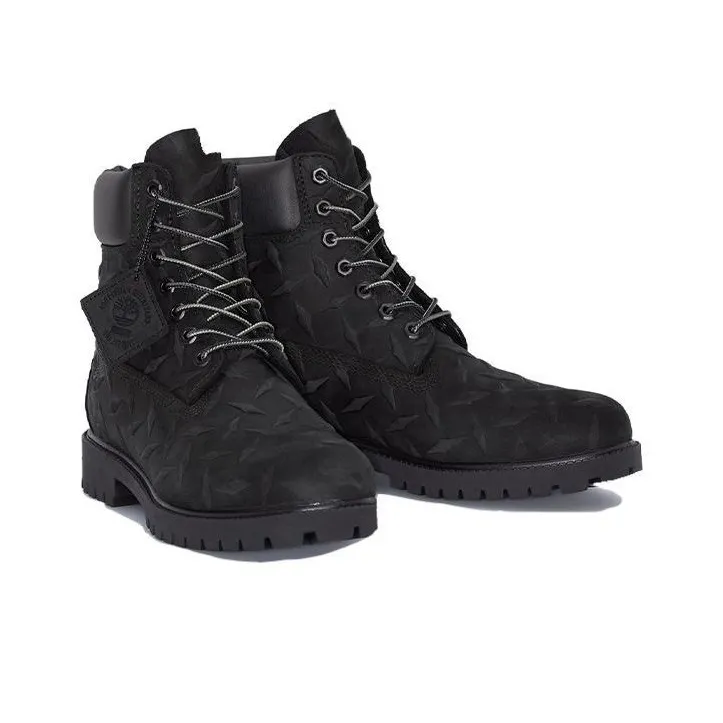 Timberland X Supreme Heritage Lace Up 6 Inch Boots 'Black Nubuck'-3