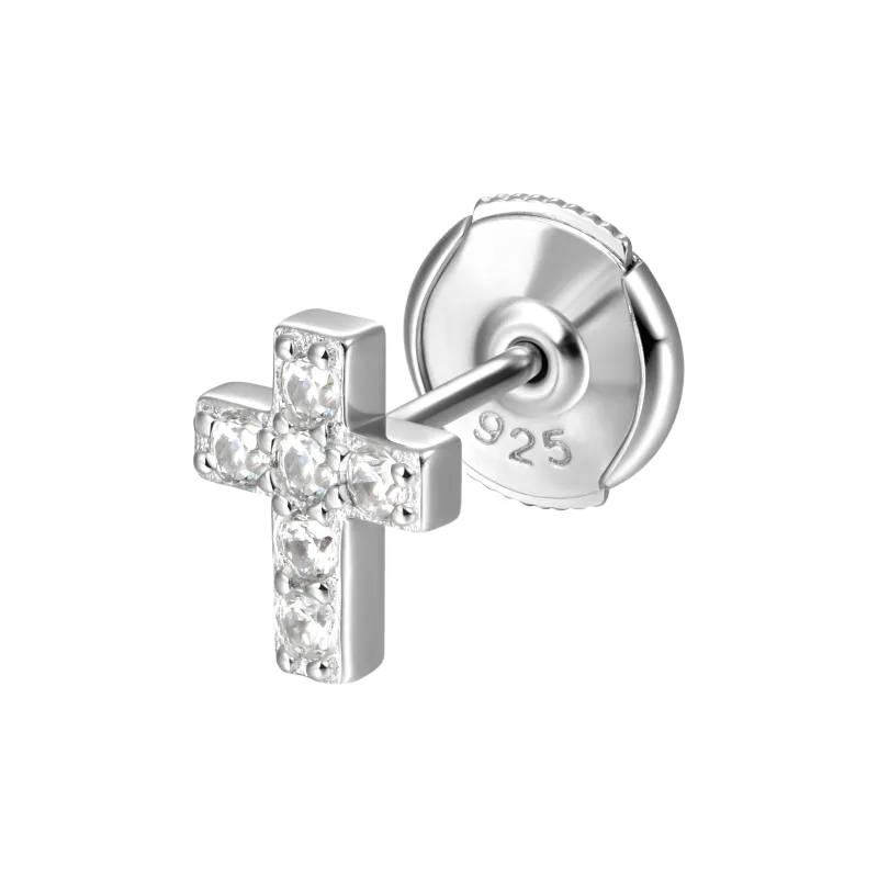 APORRO 925 Sterling Silver Stud Earrings Unisex-2