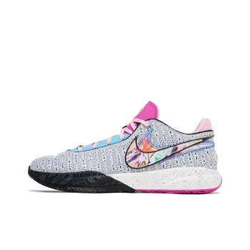 Nike Lebron 20 Cushioned Wear Resistant Breathable Low Top Basketball Shoes Unisex Gray Color