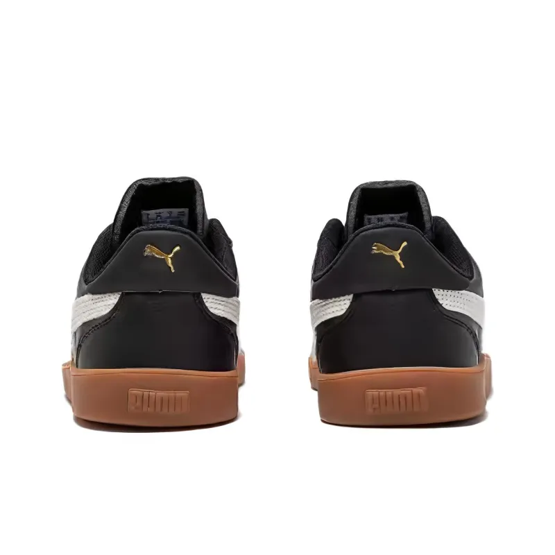 PUMA Durable Breathable Low Top Skateboard Shoes Unisex Black White-3