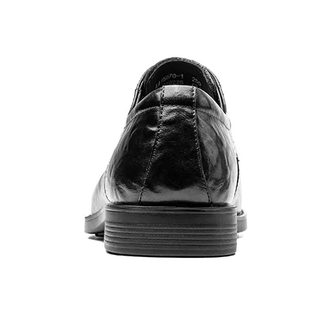LAORENTOU Dress Shoes Men Low Top Black/Brown-3