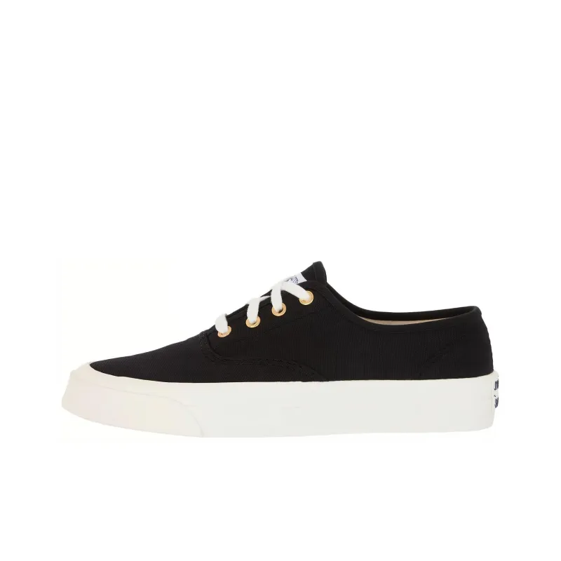 Maison Kitsune Slip Resistant Low Top Skateboard Shoes Men's Black-0