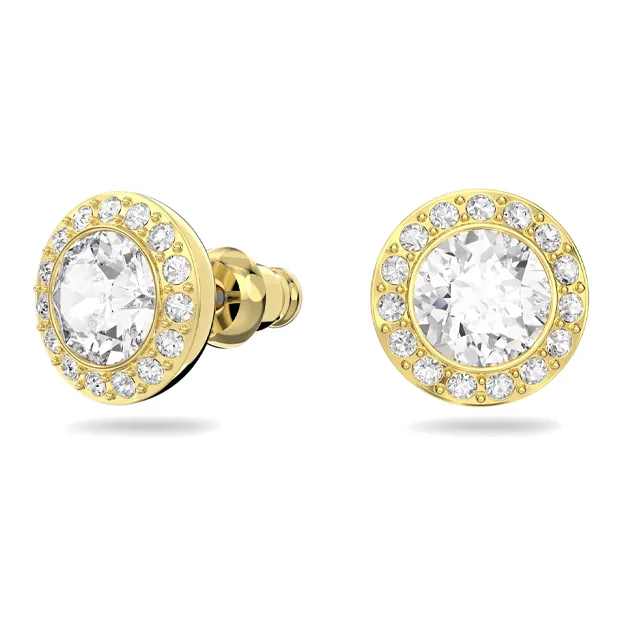 Swarovski Gold-Tone Plated Stud Earrings Women's Gold-1