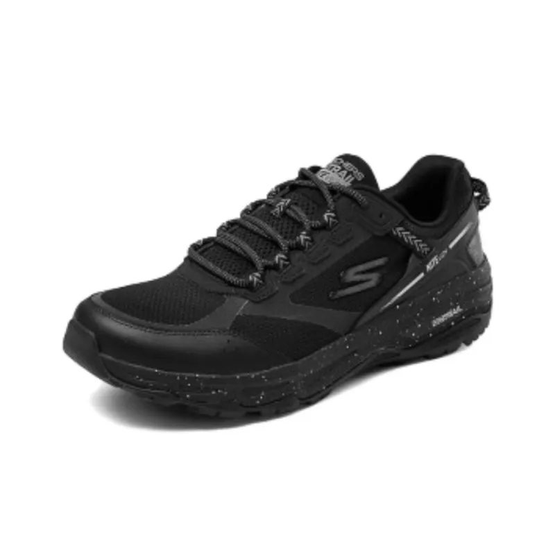 Skechers Cushioning Wear Resistant Low Top Running Shoes Men's All Black-2