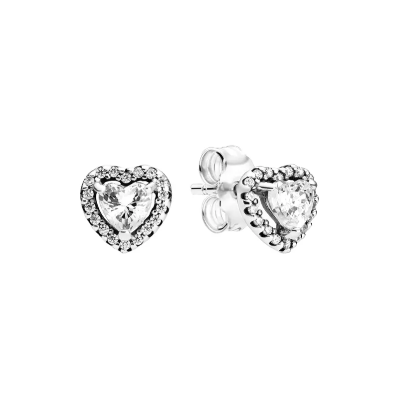 Pandora 925 Sterling Silver Stud Earrings Women's Silver-0