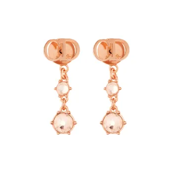 DIOR Clair Stud Earrings Women's Rose Gold