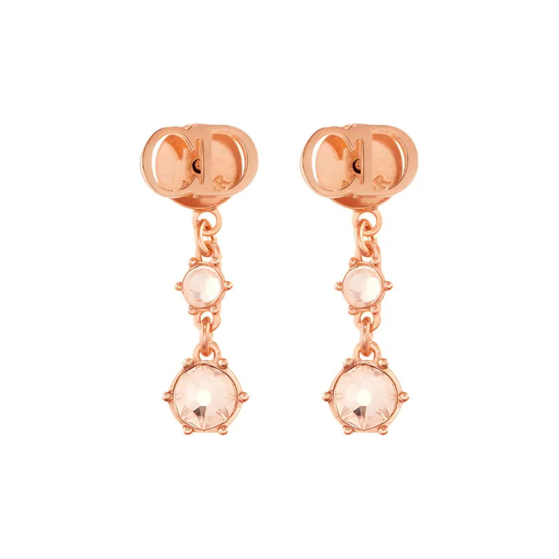 DIOR Clair Stud Earrings Women's Rose Gold-0