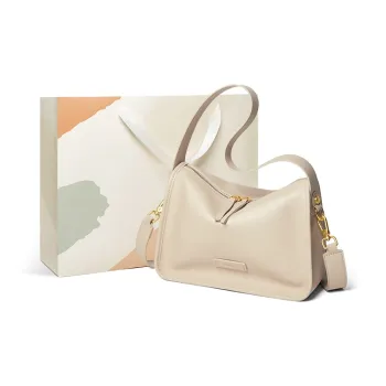 15 MINS Cow Leather Crossbody Bag Regular Women's Black/Coffee/Salt Khaki/Cream Apricot