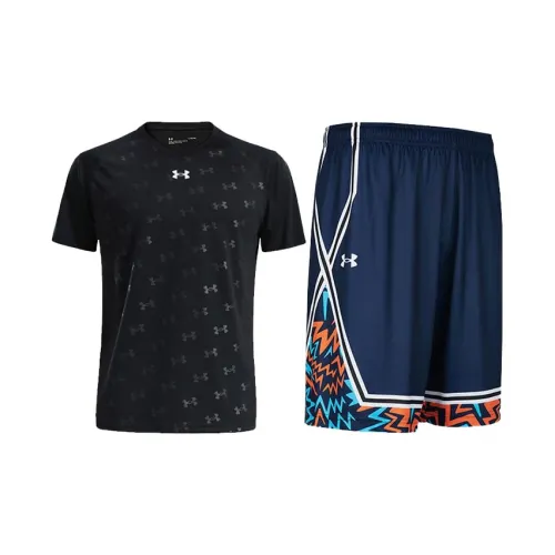 Under Armour Casual Sportswear Men Black+Blue