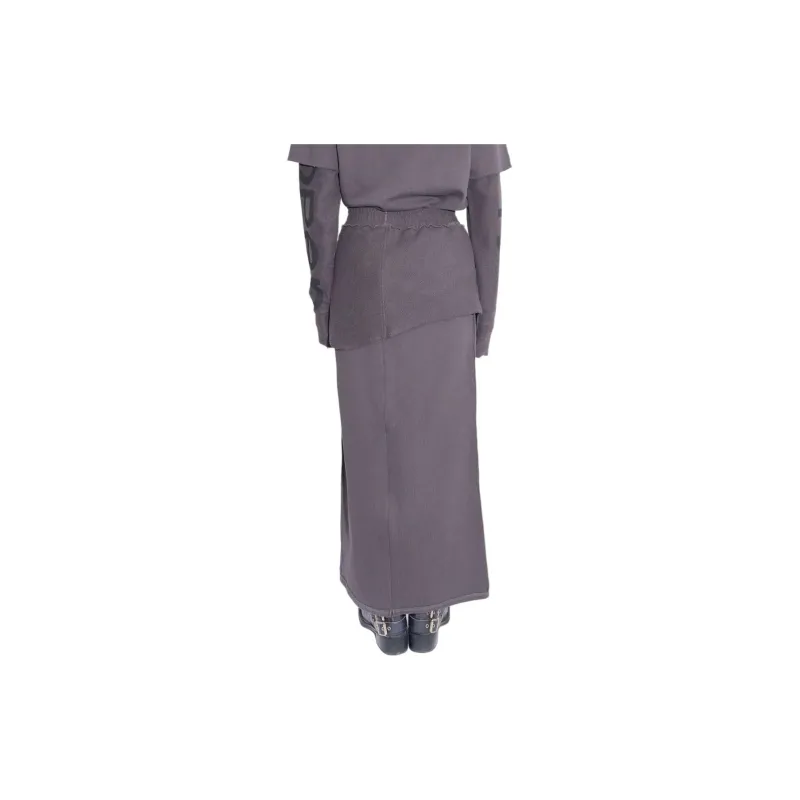 Open Yy Casual Long Skirts Women's Black-2