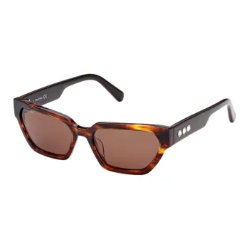 Swarovski Acetate Irregular Shape Sunglasses Unisex Tortoiseshell