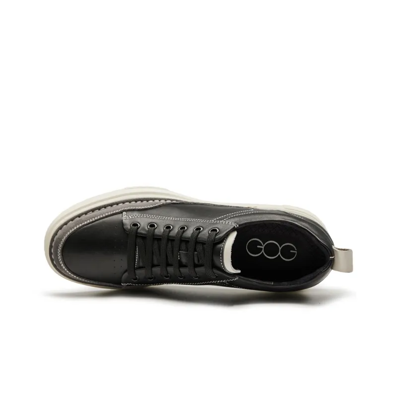 GOG Skateboard Shoes Men Low Top White-9