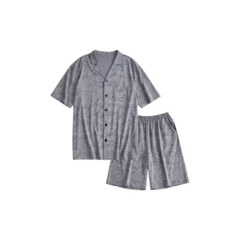 Peninsula City Pajama Set Men's Speckled Gray