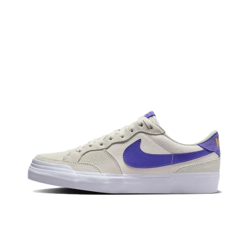 Nike SB Zoom Pogo Plus Durable Breathable Low-Top Skateboard Shoes Women's Beige Blue-0