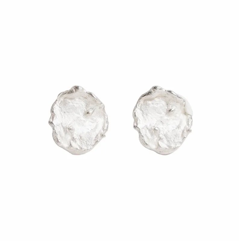 M.Wong 925 Sterling Silver Stud Earrings Unisex-0