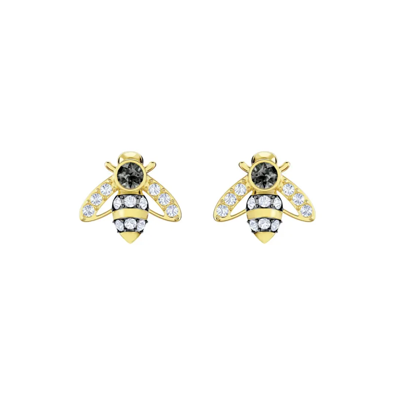Swarovski Metal Gold Plated Stud Earrings Women's-0