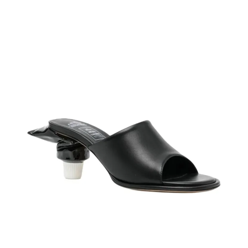 Maison MIHARA YASUHIRO Toothpaste 65mm Leather Mules-2