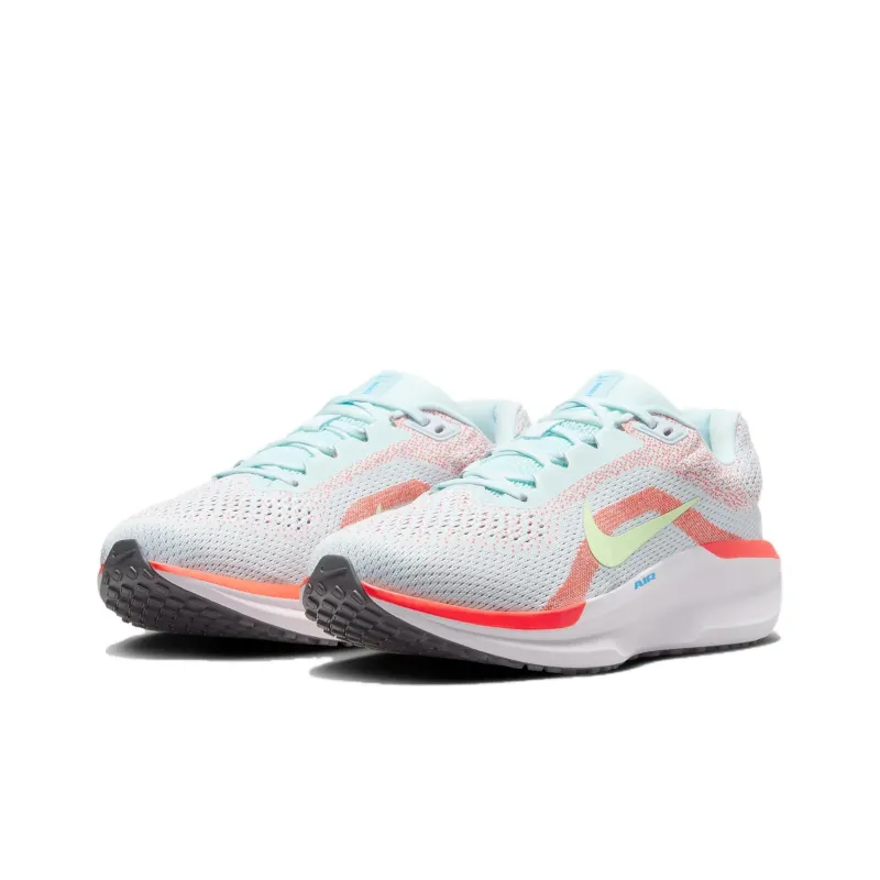 Nike Women's Air Winflo 11 Extra Wide 'Glacier Blue Bright Crimson'-2