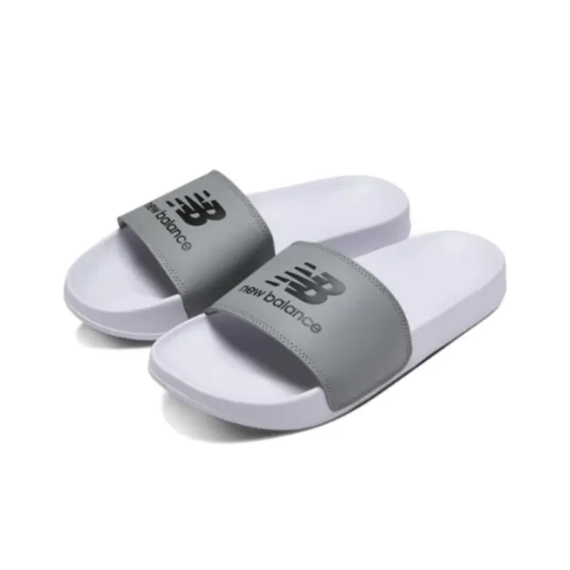 New Balance NB Noritake Rubber Sole Slip Resistant Abrasion Resistant Slide Slippers Unisex Gray-3