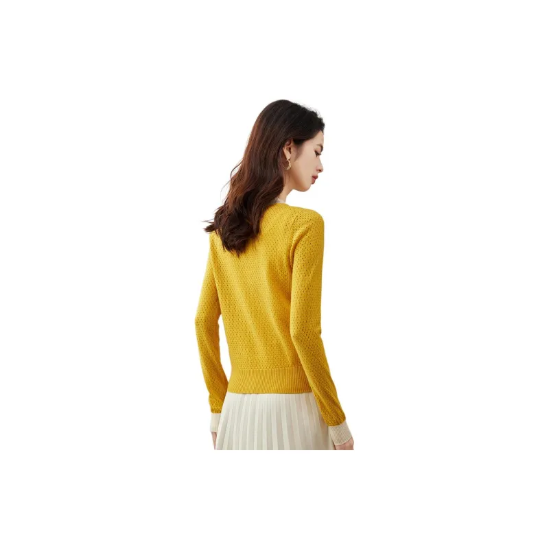 CARBAMMI Sweater Women's Yellow-2