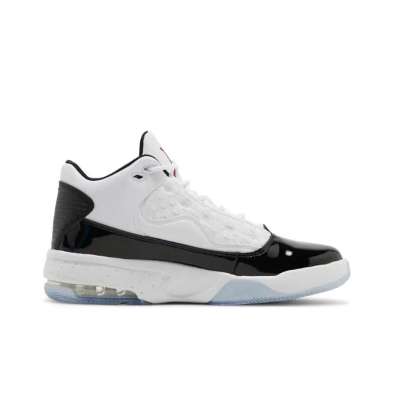 Jordan Max Aura 2 White Black Gym Red-1