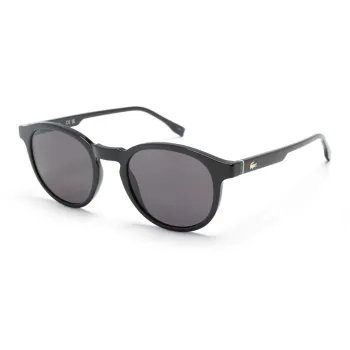 LACOSTE Logo engraved Round frame Sunglasses