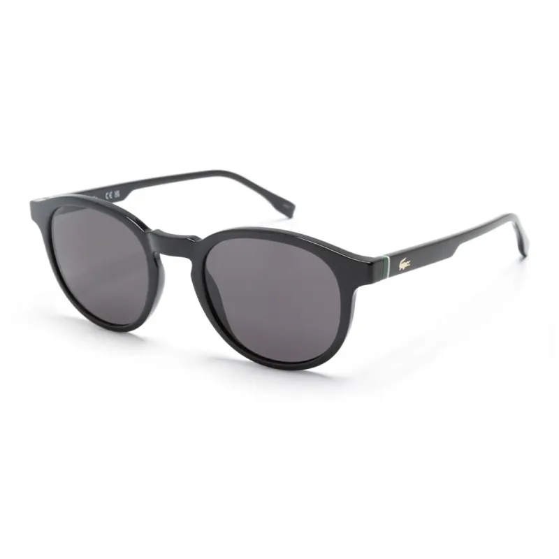 LACOSTE Logo engraved Round frame Sunglasses-0