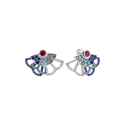 Pandora Stud Earrings Women's Blue/Pink