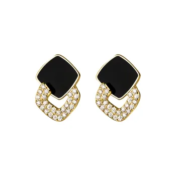 PIARA S925 Silver Stud Earrings Women's