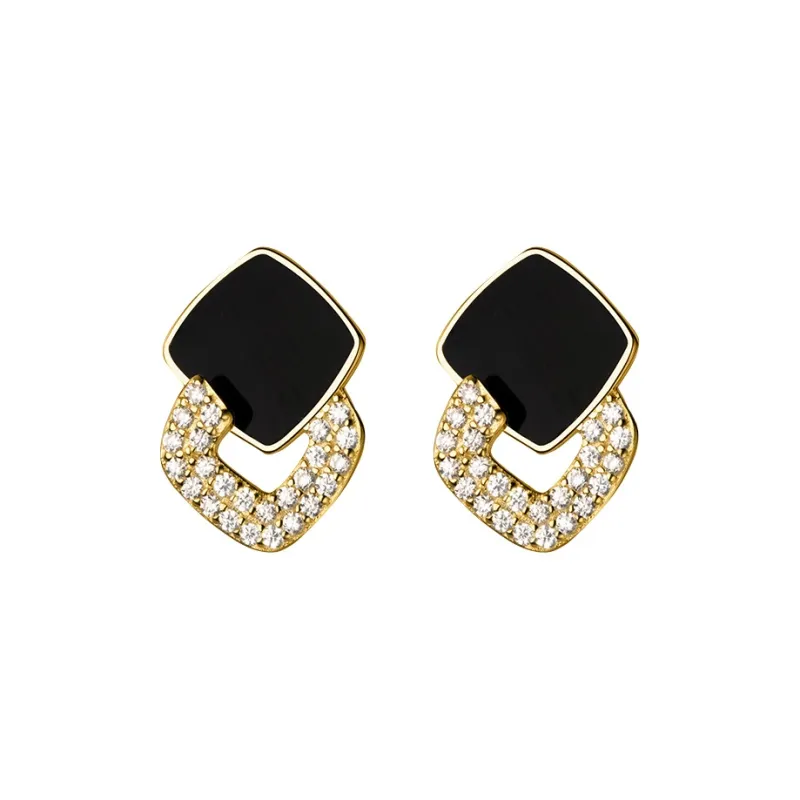 PIARA S925 Silver Stud Earrings Women's-0