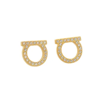 Ferragamo Embellished Gancini Earrings
