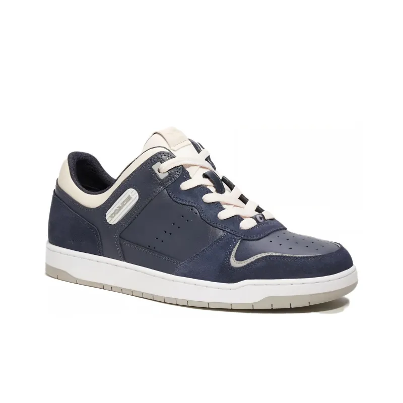 COACH Low Top Skateboard Shoes Men's Marine Blue-2