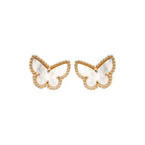 Van Cleef & Arpels Alhambra Four Leaf Lucky Series Stud Earrings Women's