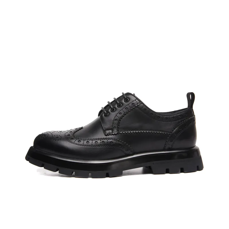 CTCY Dress Shoes Men Low Top Black/Blue-0