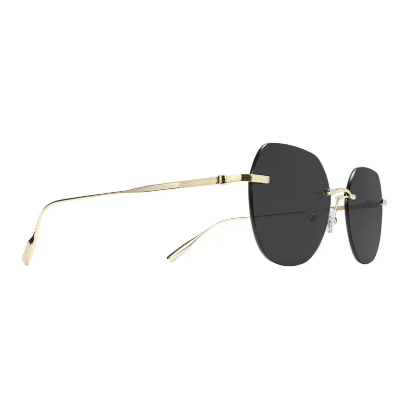 MUJOSH Astral Series Round Metal Rimless Atmosphere Enhancing Color Changing Sunglasses With Feather Light Feel Unisex-2
