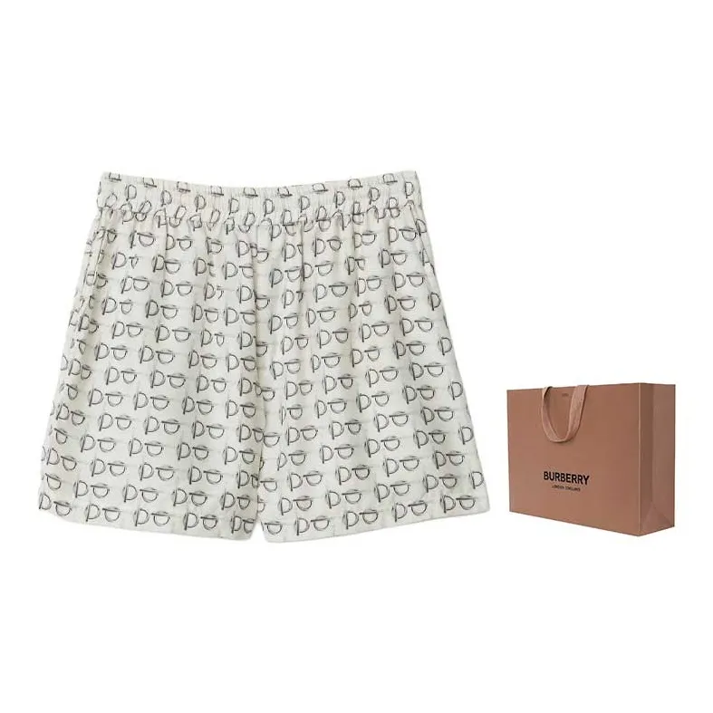 Burberry Toggle print Silk Shorts-2