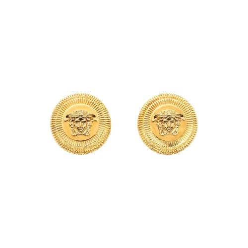 VERSACE Stud Earrings Women's Gold