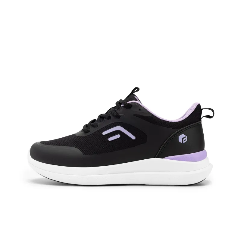Fitville Training Shoes Women's Low Top Black Purple/Gray Pink-0