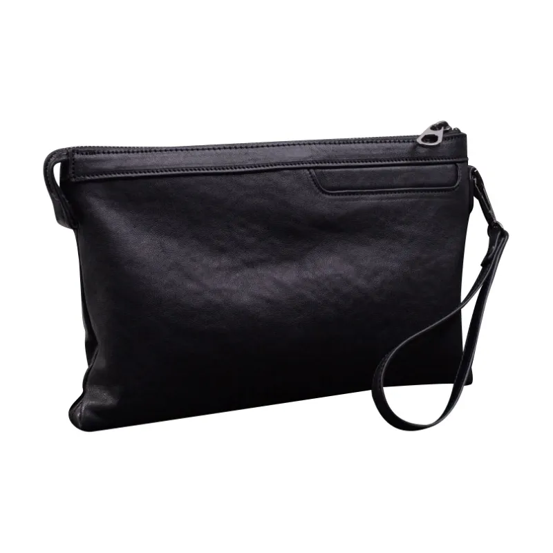 DOSRFINI Sheepskin Clutch Regular Men's Black-2