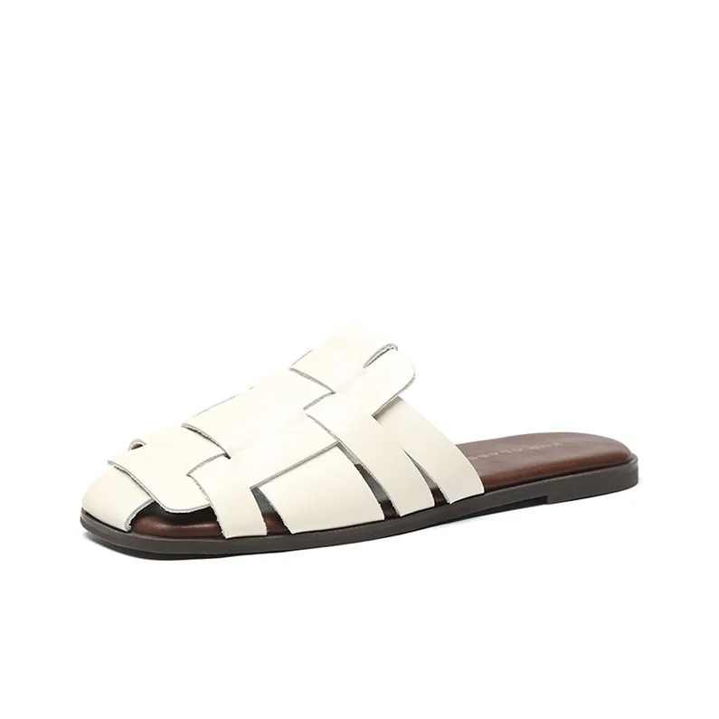 ZHR Flat Closed Toe Slippers Women's-0