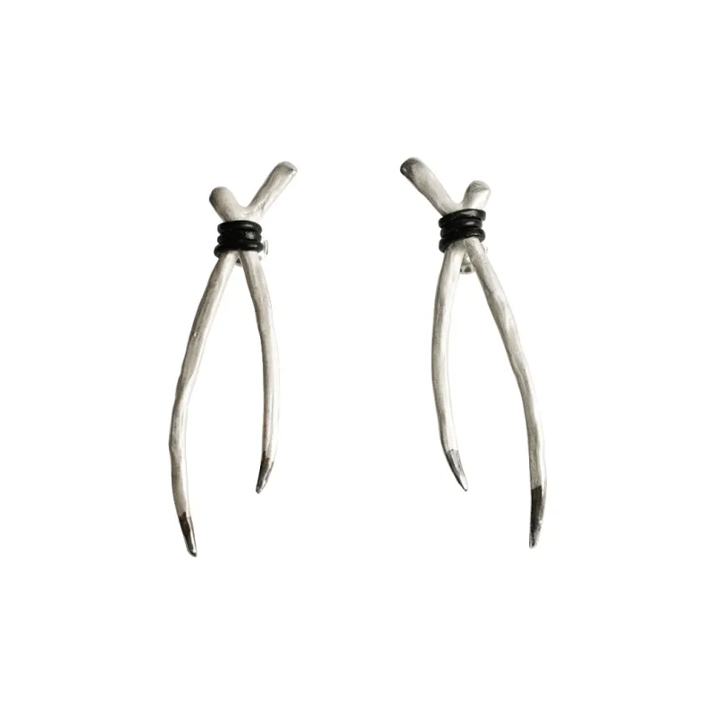 M.Wong Stud Earrings Unisex-0
