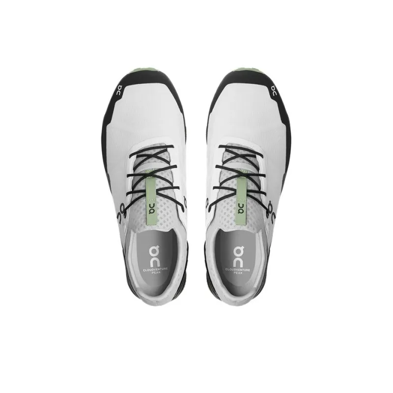 On Cloudventure Peak Cushioning, Wear Resistant Low Top Casual City Commute Running Shoes Men's White Cyan-2