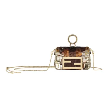 FENDI Baguette Sequins Pendant Bag Accessories Extra Mini Women's Multicolor