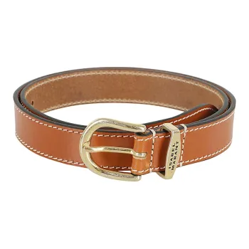 ISABEL MARANT Logo Engraved Buckle Belt