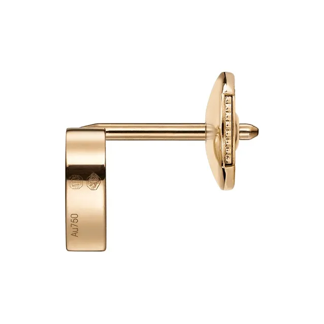 CHOPARD Karat Gold Stud Earrings Women's Red-2