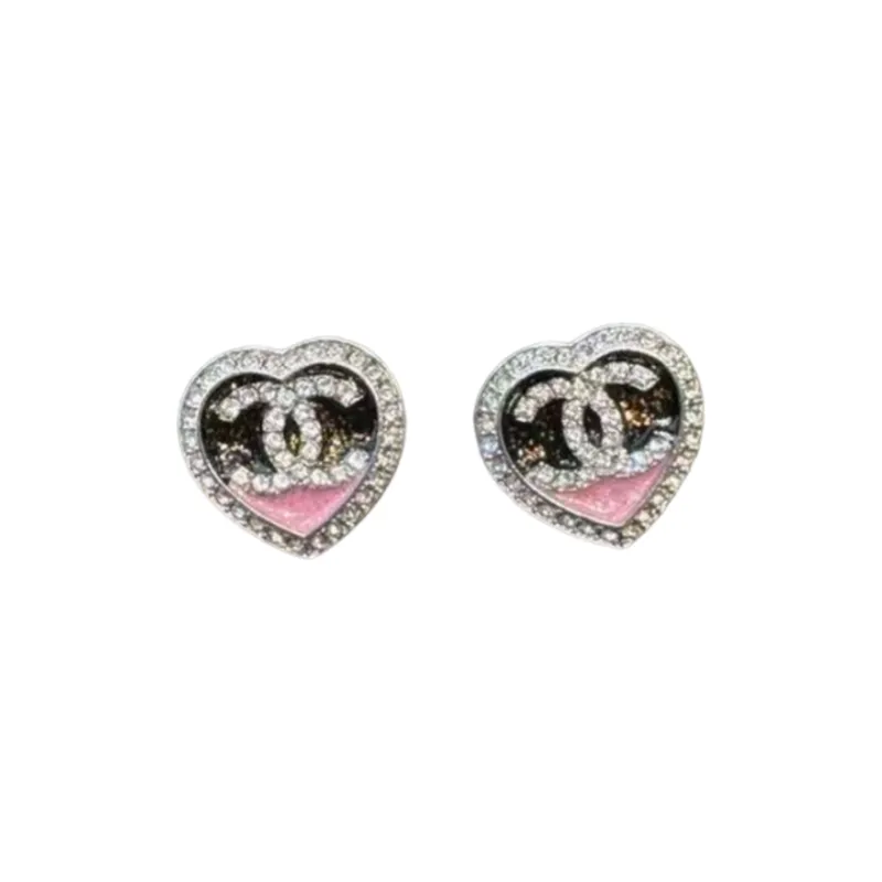 CHANEL Metal Stud Earrings Women's Multicolor-0